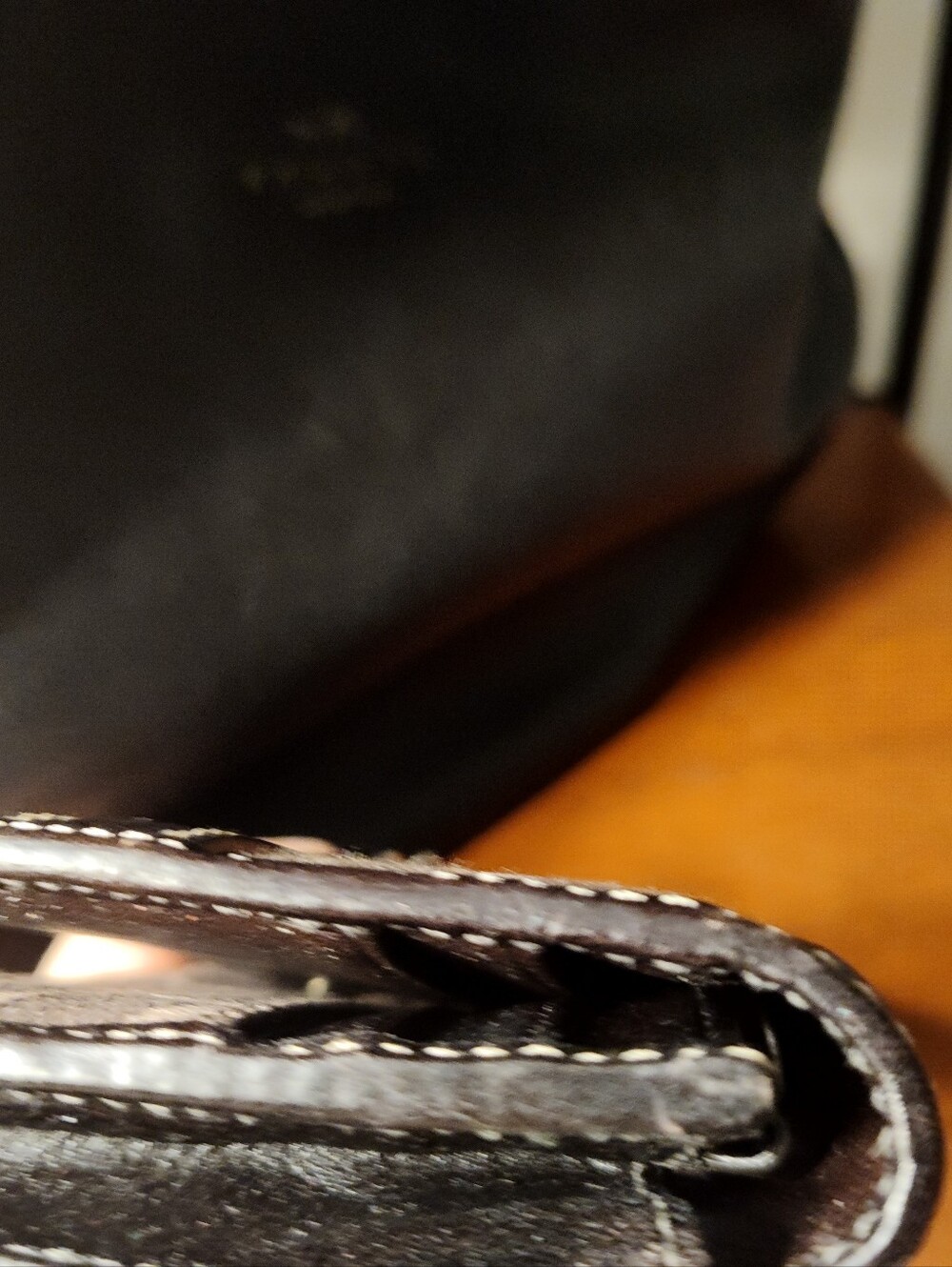 Coach Black Leather Shoulder Bag with Snake-Print Trim And Wallet - Picture 13 of 15